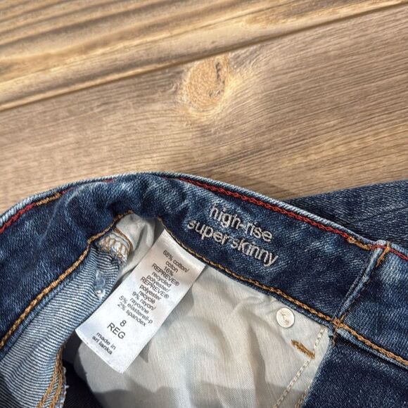 Maurice’s Jeans High-Rise Super Skinny Distressed Raw Hem - Picture 8 of 11